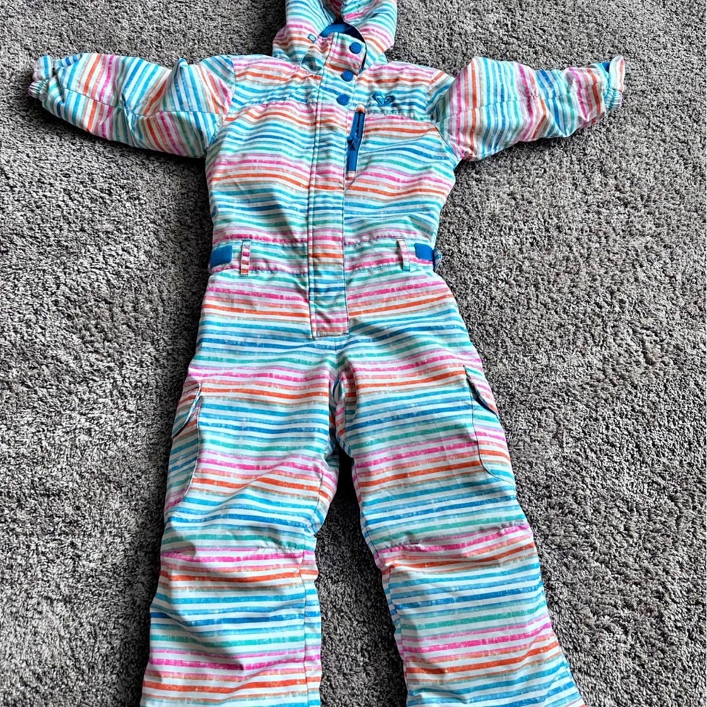 Roxy Multicolor Striped Snowsuit